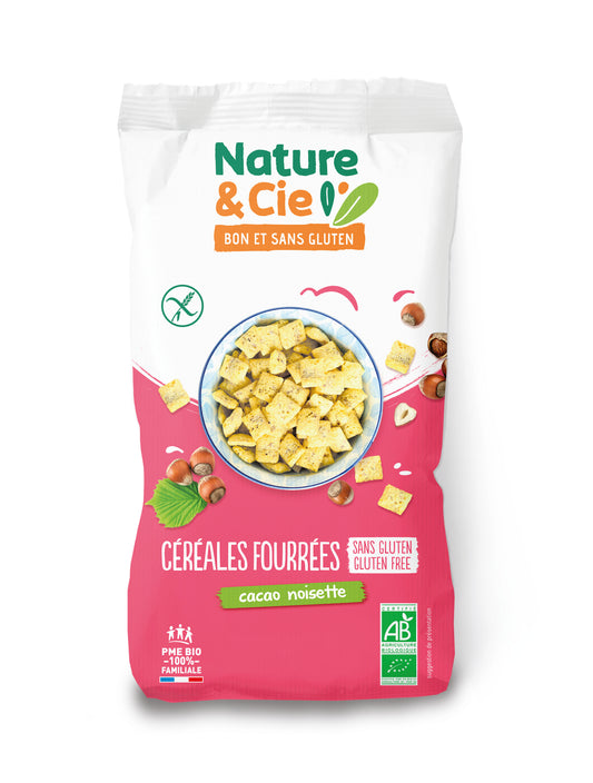 Cereales Rellenos de Chocolate y Avellanas Bio 250 gr | Nature & Cie - Dietetica Ferrer