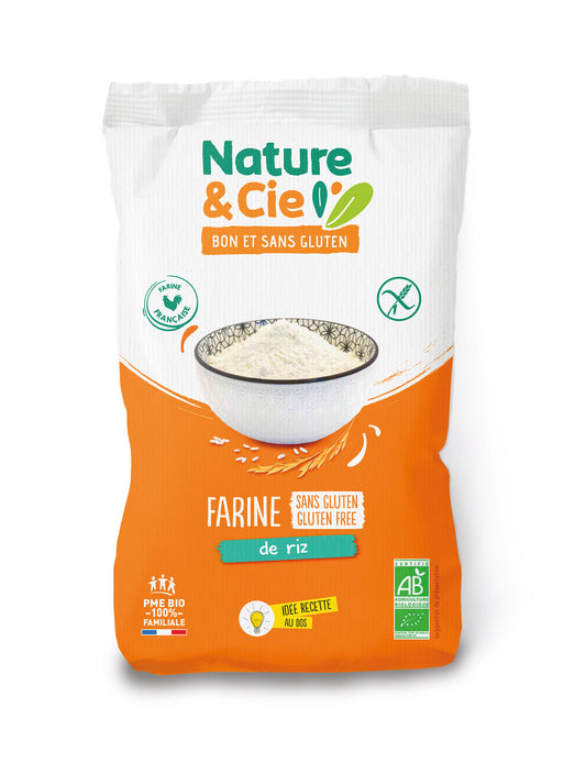 Harina de Arroz sin Gluten Bio 500 gr | Nature & Cie - Dietetica Ferrer