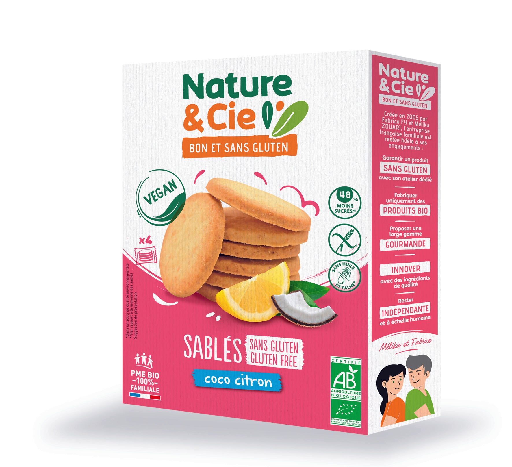 Galletas de Coco y Limon sin Gluten Bio 125 gr | Nature & Cie - Dietetica Ferrer