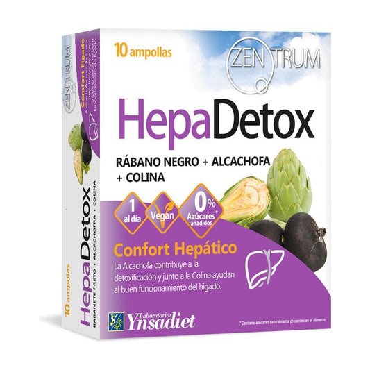 HepaDetox Zentrum 10 ampollas | Ynsadiet - Dietetica Ferrer