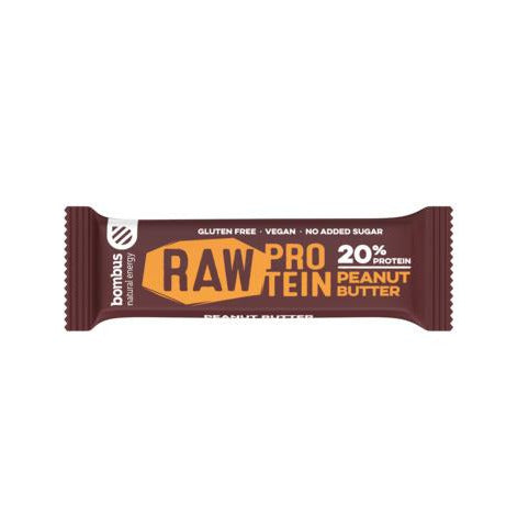 Barritas Raw Protein Crema de Cacahuate Caja 20 | Bombus - Dietetica Ferrer