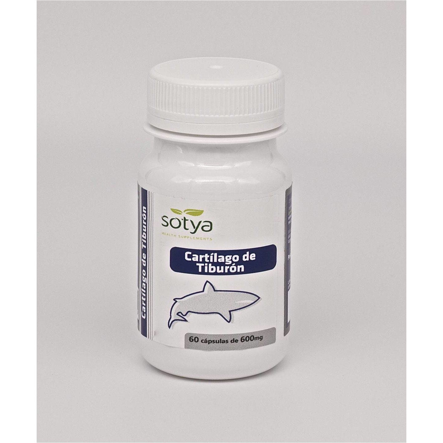 Cartilago de Tiburon 600 mg 60 Capsulas | Sotya - Dietetica Ferrer