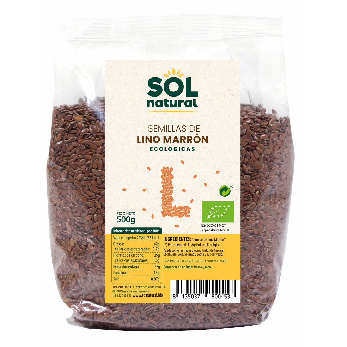 Beneficios de las semillas de lino en Soria Natural